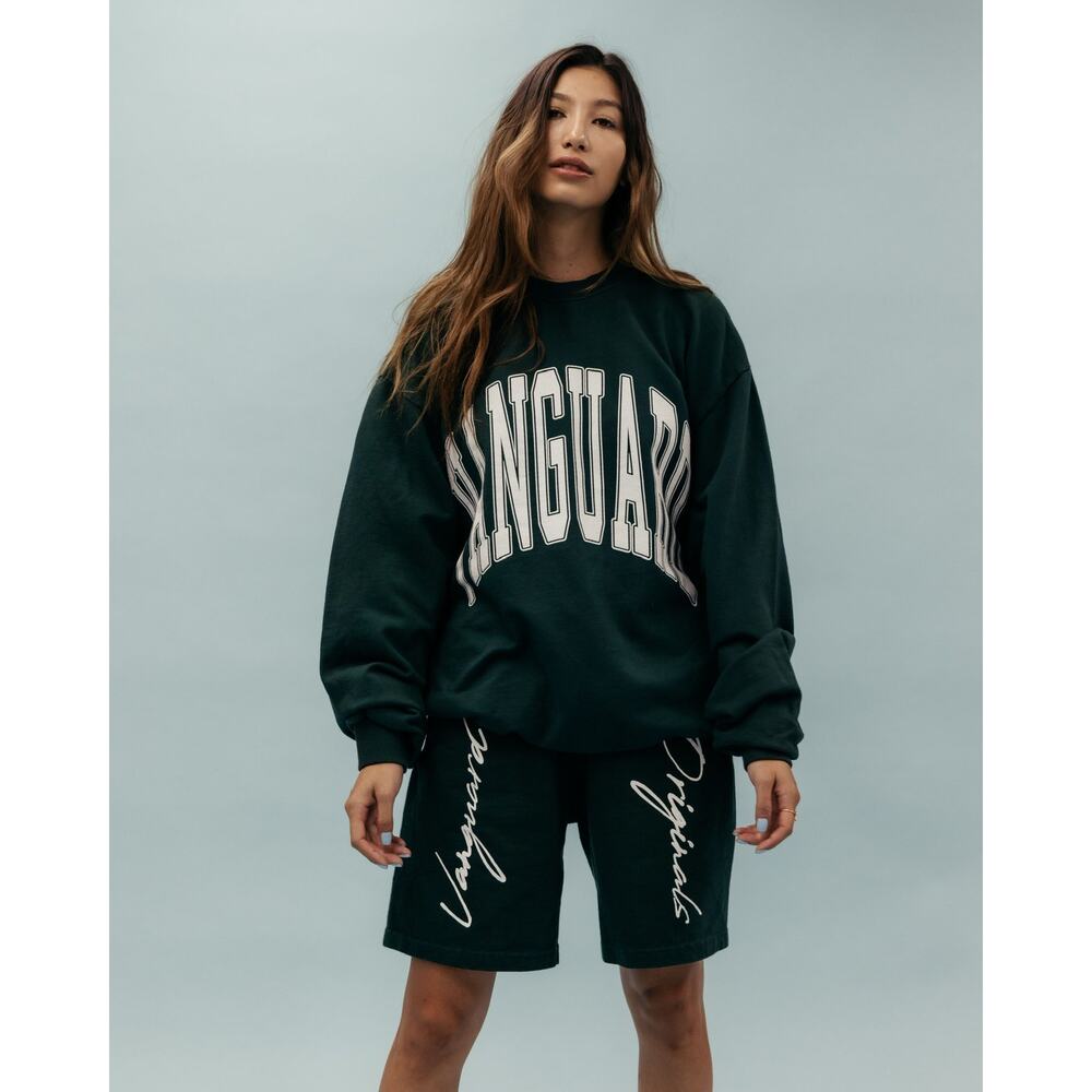 Vanguard Originals black spellout crewneck sweater unisex XL